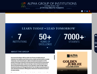 alphagroup.edu screenshot