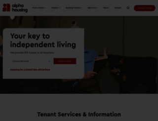 alphahousingni.org screenshot