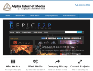 alphaimedia.com screenshot