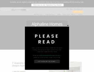 alphalinehomes.com.au screenshot