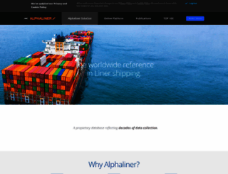 alphaliner.com screenshot