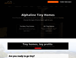 alphalinetinyhomes.com.au screenshot
