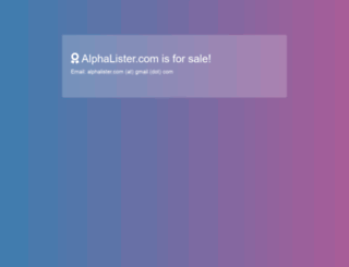 alphalister.com screenshot