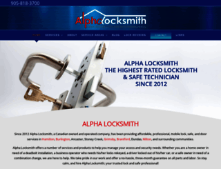 alphalocksmith.ca screenshot