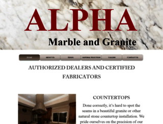alphamarblegranite.com screenshot