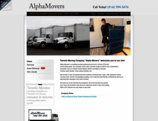 alphamovers.ca screenshot