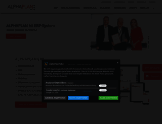 alphaplanweb.de screenshot