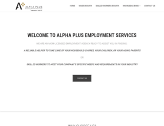 alphaplus-employment.com screenshot
