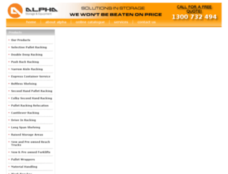 alpharacking.com.au screenshot