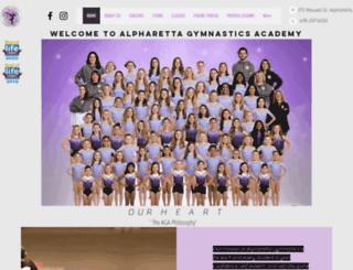 alpharettagymnastics.com screenshot