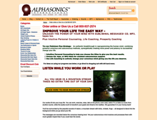 alphasonics.com screenshot