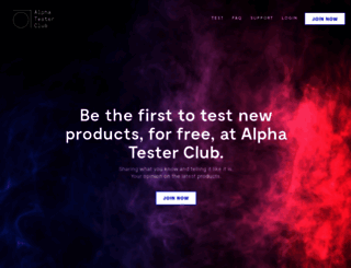 alphatesterclub.com screenshot