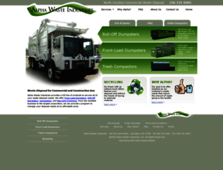 alphawasteindustries.com screenshot