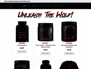 alphawolfnutrition.com screenshot