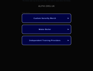 alphi.org.uk screenshot
