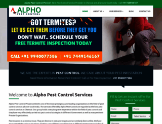 alphopestcontrol.com screenshot