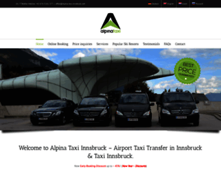 alpina-taxi-innsbruck.com screenshot