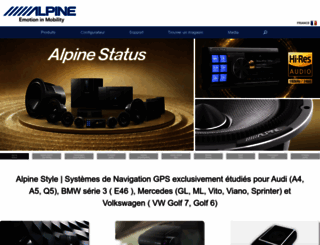 alpine-electronics.fr screenshot