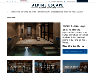alpine-escape.co.uk screenshot