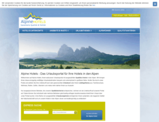 alpine-hotels.com screenshot