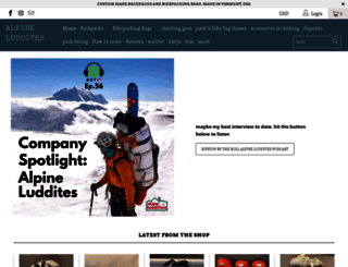 alpine-luddites.myshopify.com screenshot