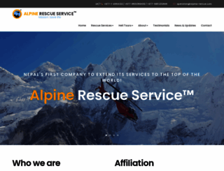 alpine-rescue.com screenshot