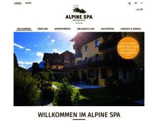 alpine-spa-residence.at screenshot
