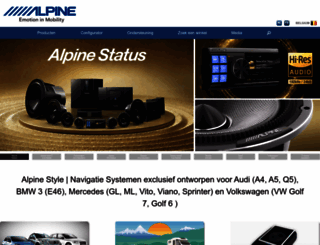 alpine.be screenshot