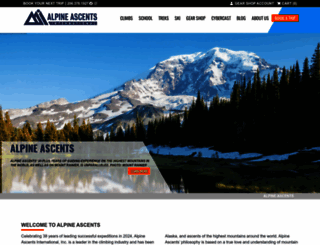 alpineascents.com screenshot
