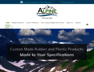 alpineelastomer.com screenshot