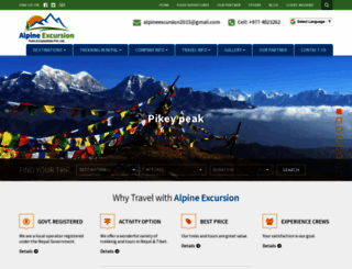 alpineexcursion.com screenshot