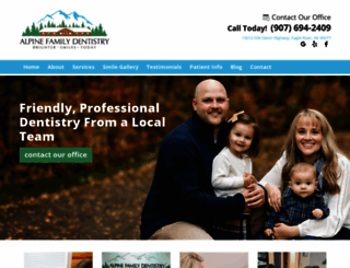 alpinefamilydentistryak.com screenshot