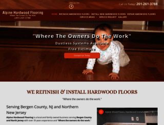 alpinehardwoodfloorsbergencounty.com screenshot