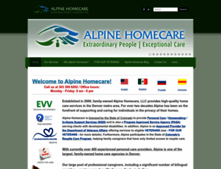 alpinehomecare.biz screenshot
