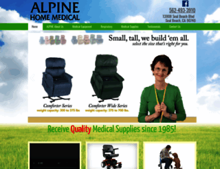 alpinehomemedical.net screenshot