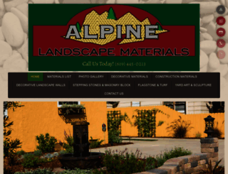 alpinelandscapematerials.com screenshot