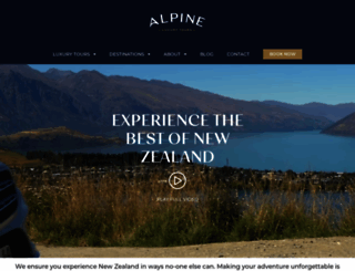 alpineluxurytours.co.nz screenshot