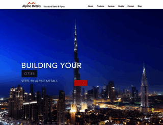 alpinemetalsdubai.com screenshot