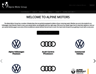 alpinemotors.co.za screenshot