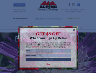 alpinenurs.com screenshot