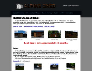 alpineshed.com screenshot