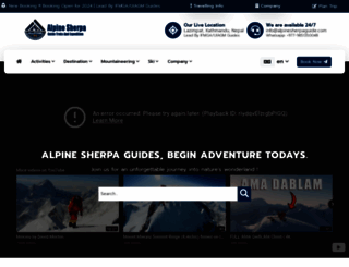 alpinesherpaguide.com screenshot
