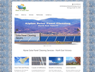 alpinesolarpanelcleaning.com.au screenshot
