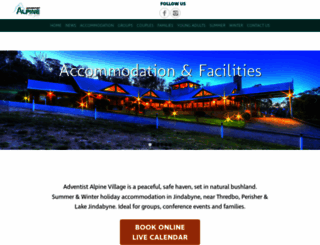 alpinevillage.com.au screenshot