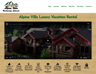 alpinevillaretreat.com screenshot