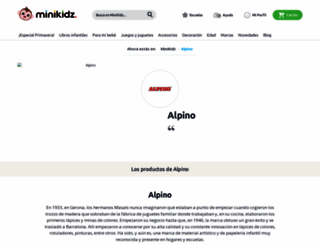 alpino.minikidz.es screenshot