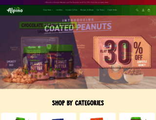 alpinohealthfoods.com screenshot