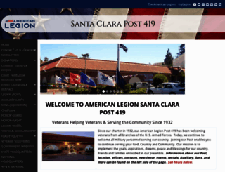 alpost419ca.org screenshot