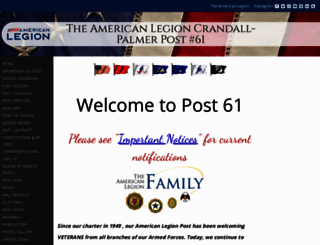 alpost61.org screenshot