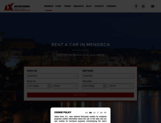 alquilercochesmenorca.com screenshot